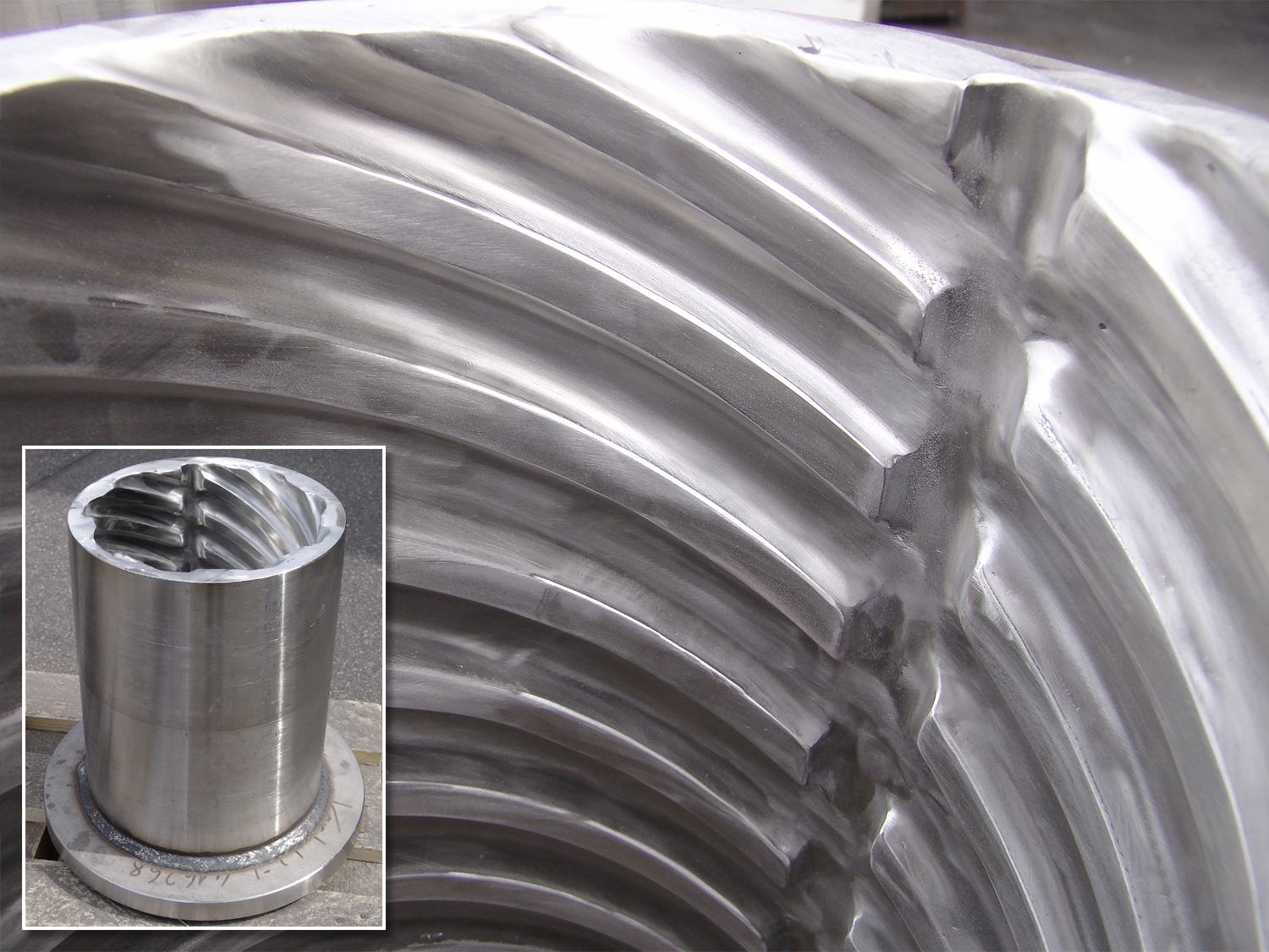 Schweißnähte geschliffen